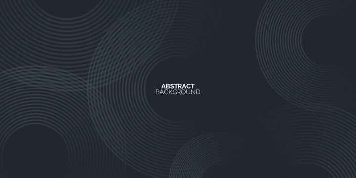 Abstract dark background with concentric circles in a minimalist style, ideal for modern design.