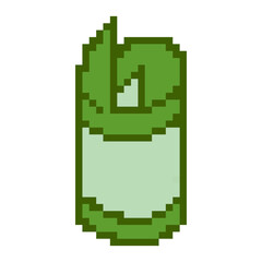 Fototapeta premium pixel art rolled money banknote cash icon game asset