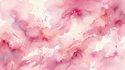 Fototapeta premium Pink Watercolor Abstract Splash Texture Vector Background