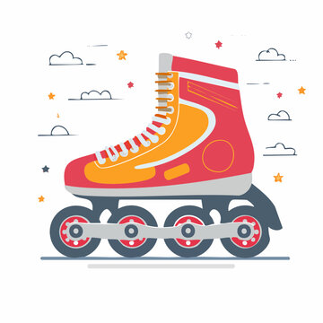 Inline Skates Illustration
