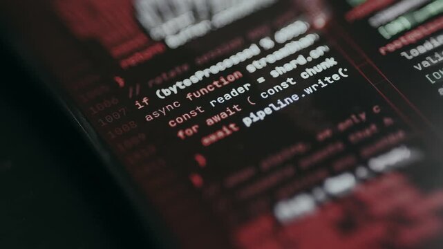 Terminal output for an encryption process