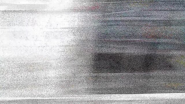 Vintage halftone wavy line pattern, distressed print texture, retro grunge background for motion design and overlays