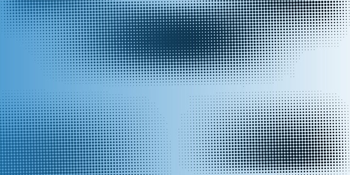 Black white halftone. Basic halftone dots effect in black and white color. Polka dot pattern. Halftone effect. Dot halftone. Background with monochrome dotted texture.