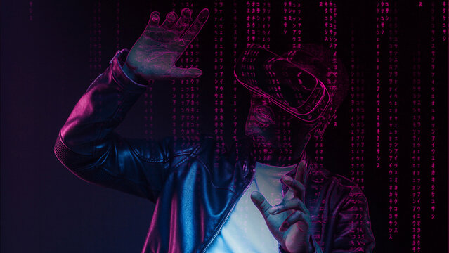 Photo Matrix Animator 1 &ndash; Digital Matrix Effects for Photo Animation, Futuristic Data Motion and Cyber Tech Visual Style for Social Media and Video Presentation