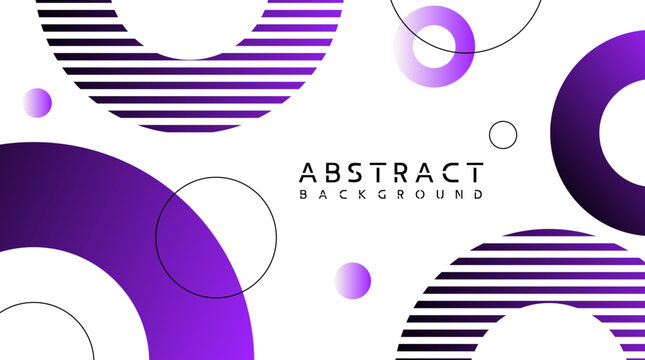 Abstract background with geometric shapes and gradient purple tones