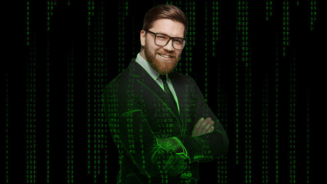 Photo Matrix Animator 3 &ndash; Digital Matrix Effects for Photo Animation, Futuristic Data Motion and Cyber Tech Visual Style for Social Media and Video Presentation