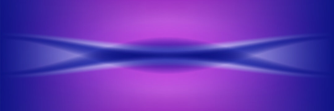 Blue pink neon studio space, gradient abstract background with glowing floor, vector illustration. Modern showroom with vibrant tech lighting and perspective, empty scene for product display.eps,10