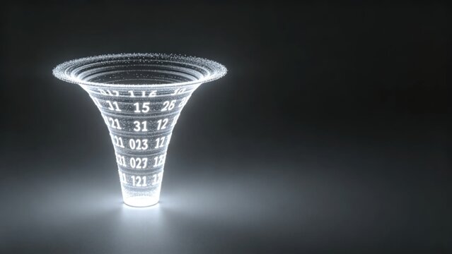 White silver binary vortex pristine data funnel