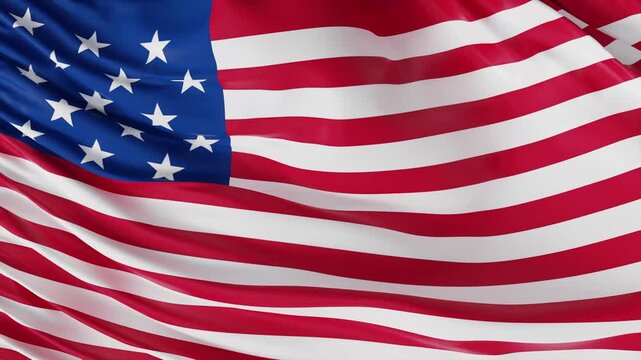 Us waving flag full screen footage, American flag waving 