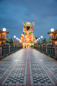 Yuandi Temple at night, Zuoying, Kaohsiung, Taiwan