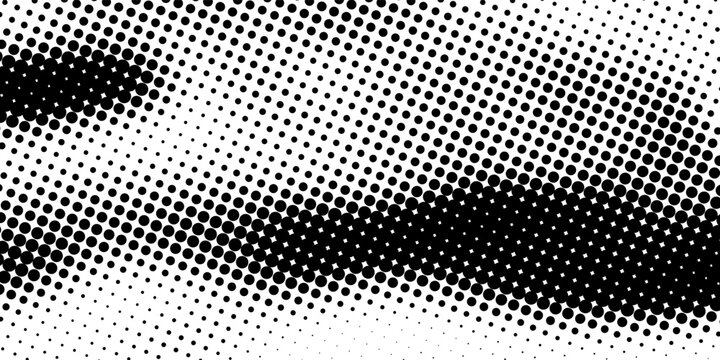 White and black halftone dots pattern color gradient grunge texture background. Pop art comic sport style vector illustration dots. eps 10. modern.