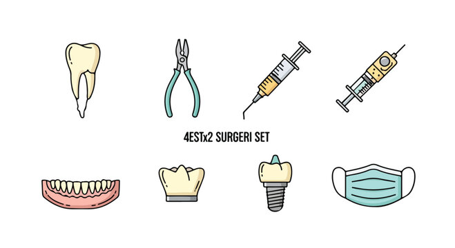 Physical therapy equipment icons set, medical rehabilitation tools for recovery. 8 vector illustrations of wheelchair, walker, treadmill, and prosthetic leg