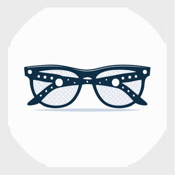 Retro Sunglasses with Polka Dot Design