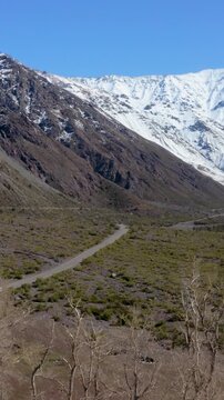 chile off road suv driving cajon del maipo mountain highway