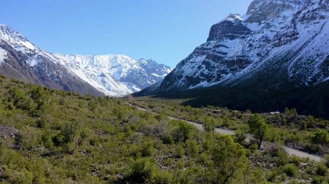 chile off road suv driving cajon del maipo mountain highway