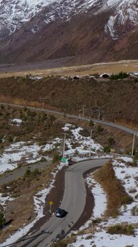 chile off road suv driving cajon del maipo mountain highway