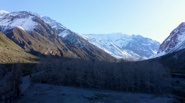 chile off road suv driving cajon del maipo mountain highway
