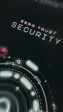 Zero Trust security concept visual representation