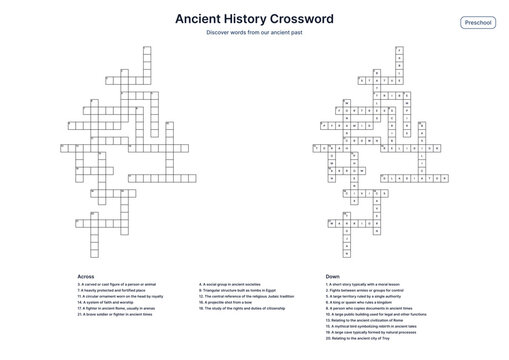 Ancient History Crossword - Preschool