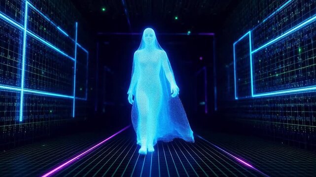 Pixellated Phantom in Luminous Labyrinth