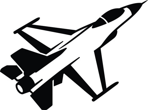 F 16 fighting falcon jet aircraft silhouette modern military aviation design