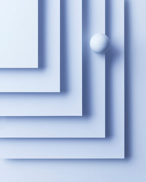 Sphere over a geometrical background