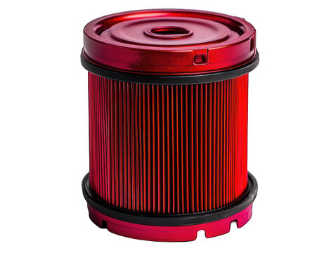 Cylindrical red filter with ribbed interior