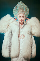 Fototapeta premium Winter Fur Empress