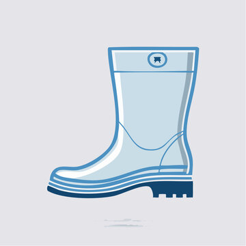 Blue Rain Boot Icon