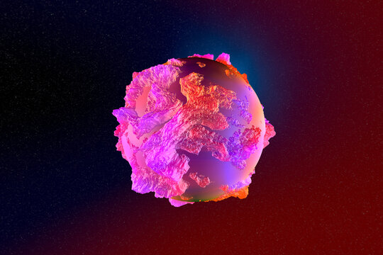 3D Rendered Illustration, cancer cell