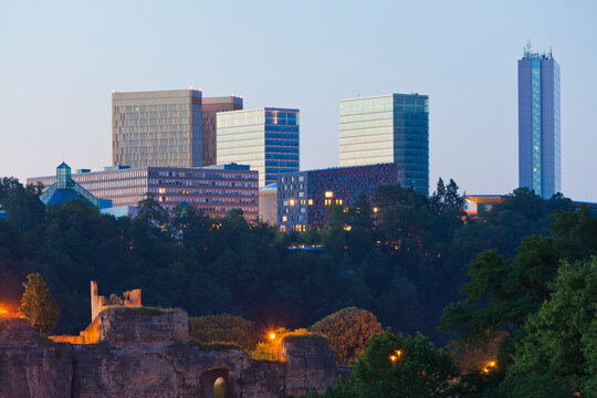 Luxembourg, View of office building