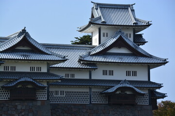 Naklejka premium 石川県 金沢の金沢城（金沢城公園）