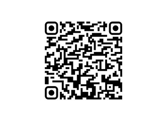 Fototapeta premium Modern QR code template black and white barcode scan symbol