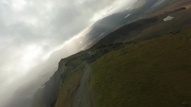 Snowdonia FPV: Dynamic Flight Over Ranger Path Hiking Trail