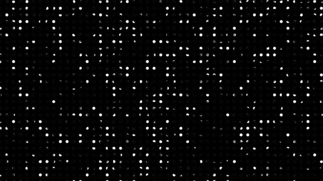 Bright blue small square dots abstract background. Dot Sweep Horizontal Looping Background.
Abstract halftone dots pattern with white dot and black background. high technology dots and grid halftone.