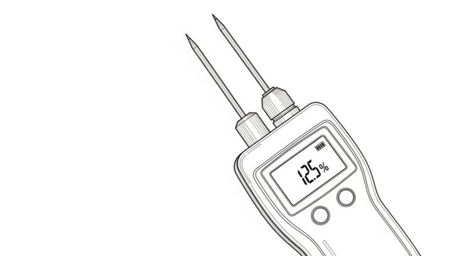 An illustration shows a device with two prongs and a digital display.