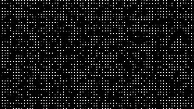 white abstract technology halftone dots texture overlay background animation. Light blue dot pattern ripple animation background.
Dynamic stop motion animation with halftone dots and grunge textures