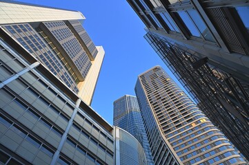 Fototapeta premium Hochhäuser in Frankfurt