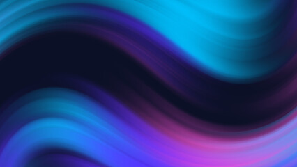 Fototapeta premium Abstract Cyan Purple and Pink Neon Wave Background with Smooth Gradient Motion Flow and Dark Futuristic Glow for Technology Wallpaper Presentation and Digital Design
