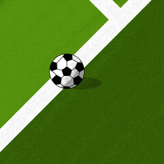 Football Pitch Corner Vector © rakhmanyati