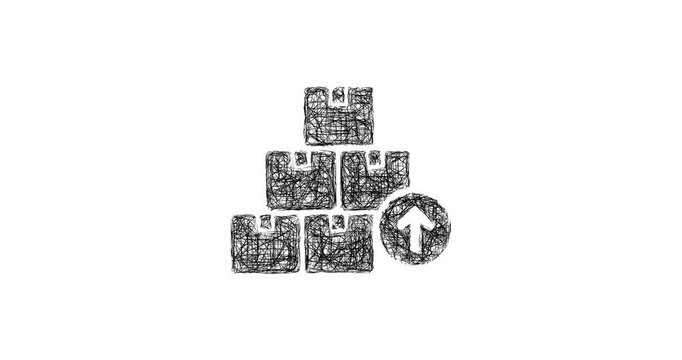 Sketch overstock icon animation - smooth progressive reveal