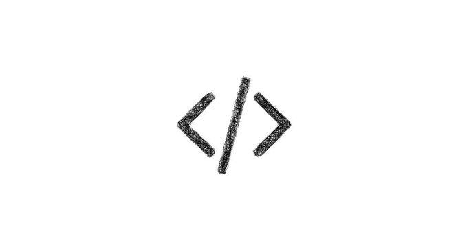 Sketch code icon animation - smooth progressive reveal