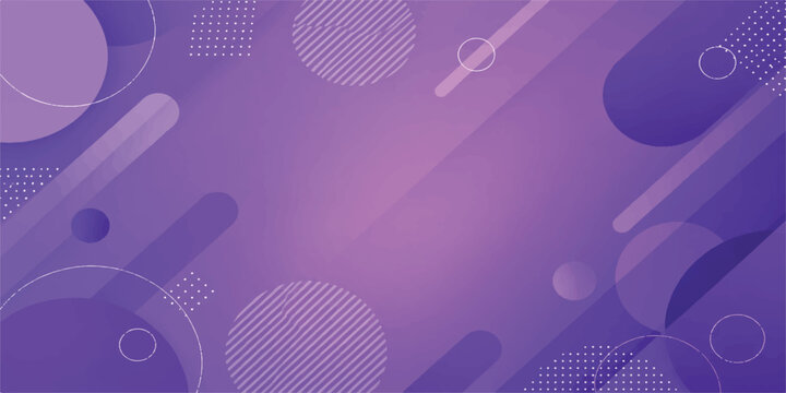 Purple Abstract Background with Geometric Shapes, Gradient Design, and Futuristic Minimal Style