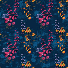 Obraz premium Seamless allover Digital Textiles Designs flowers Allover Designs Floral and Geometrical Patterns Textures, Illustrations Motifs and Abstract