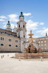 Obraz premium Salzburg, Dom, Residenzplatz