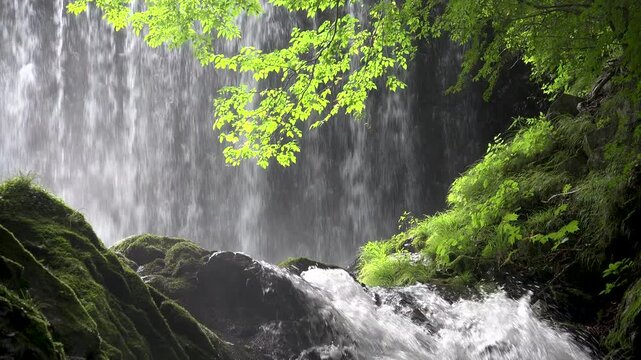 滝の流れ