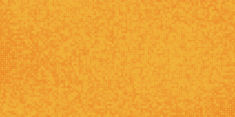 Naklejka premium Abstract orange financial technology background, network pixel elements. Abstract science, technology and business background