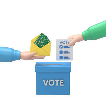 3D hand putting voting paper in ballot box.Elections, voting, going to vote, citizen participation in voting concept.Supports PNG files with transparent backgrounds.
