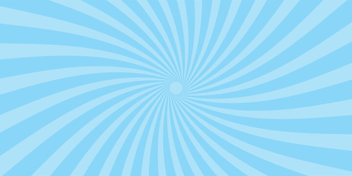 Concentrated lines, effect lines, swirling, rotating, background illustration, blue