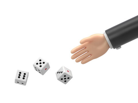 Man throws dice.Template for gambling.Throwing dice.Red dice on the table.Man avid person.Gambler concept.Playing in hand.Supports PNG files with transparent backgrounds.
